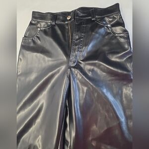 Rockies Faux Leather Hi Waist  Western Style Pants Vintage 28/7